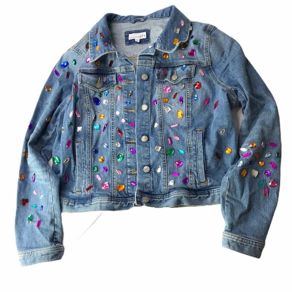 Ann Taylor Loft Jean Jacket Denim Girl's XL